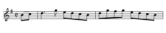 the EDINBURGH HORNPIPE - staff notation
