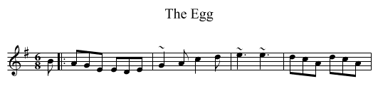 The Egg - staff notation