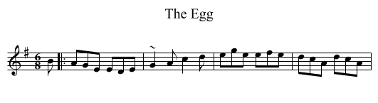 The Egg - staff notation