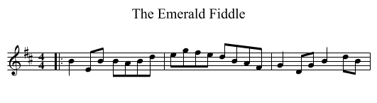 The Emerald Fiddle - staff notation