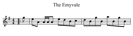 The Emyvale - staff notation