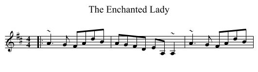 The Enchanted Lady - staff notation