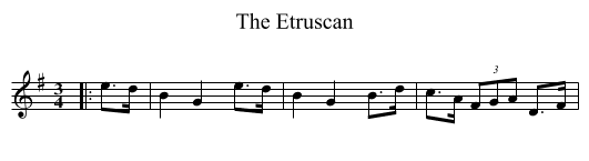 The Etruscan - staff notation