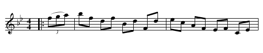 The Eureka Hornpipe - staff notation