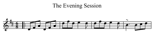 The Evening Session - staff notation