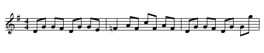 The Ewe Reel - staff notation