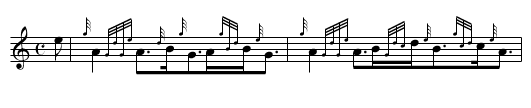 The Ewe With the Crooked Horn - staff notation