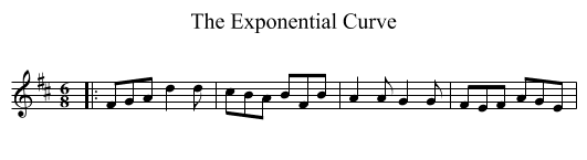 The Exponential Curve - staff notation
