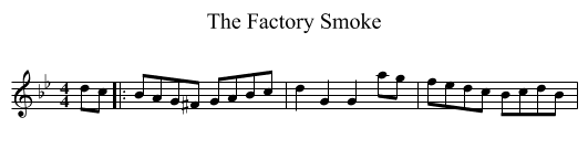 The Factory Smoke - staff notation