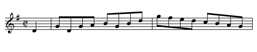 The Fair Maidens (hornpipe)   1626 - staff notation