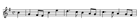The Fair one let me in - staff notation