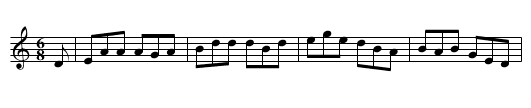 The Fairhaired Boy - staff notation