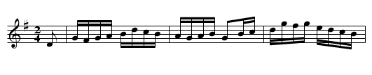 The Fairies' Hornpipe         1718 - staff notation