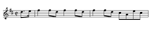 The FAIRY DANCE.     a Reel. - staff notation