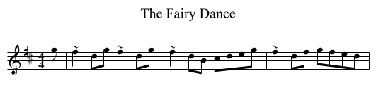 The Fairy Dance - staff notation
