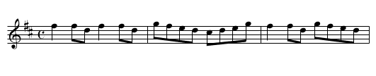 The Fairy Dance - staff notation