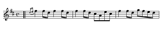 The FAIRY DANCE - staff notation
