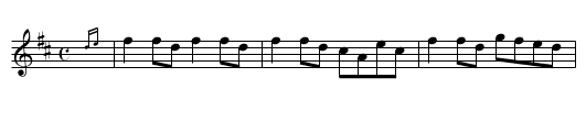 The FAIRY DANCE - staff notation