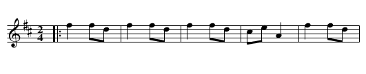 the Fairy Dance - staff notation