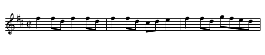 The Fairy Dance - staff notation