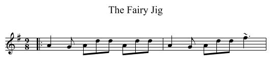 The Fairy Jig - staff notation
