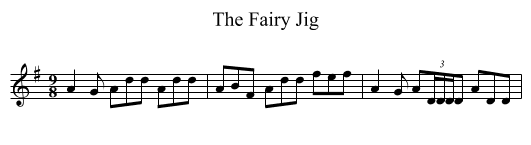 The Fairy Jig - staff notation