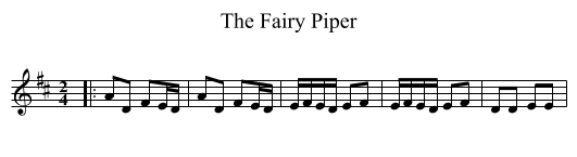 The Fairy Piper - staff notation
