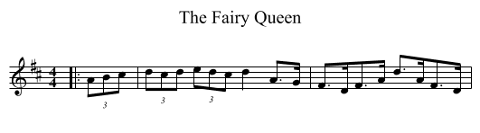 The Fairy Queen - staff notation