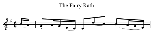 The Fairy Rath - staff notation