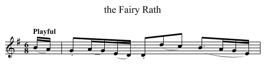 the Fairy Rath - staff notation