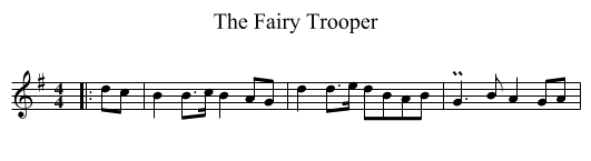 The Fairy Trooper - staff notation