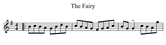 The Fairy - staff notation