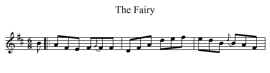 The Fairy - staff notation