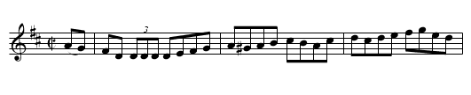 The Faithful Friend (hornpipe) 1763 - staff notation