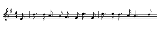 The Faithful Sailor Boy - staff notation