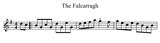 The Falcarragh - staff notation