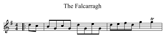 The Falcarragh - staff notation