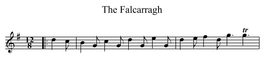 The Falcarragh - staff notation