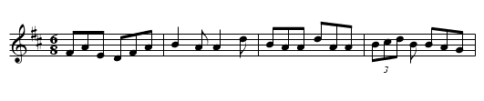 The Falcon on The Hedge - staff notation