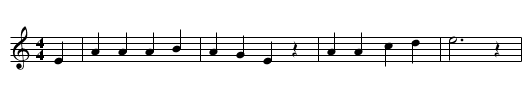 The False Lady - staff notation