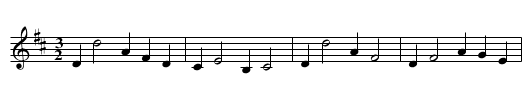 THE FAMOUS DERBYSHIRE HORNPIPE - staff notation