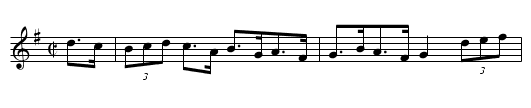 The Fancy Fair  (hornpipe)    1749 - staff notation