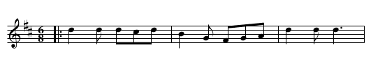 the Fandango - staff notation