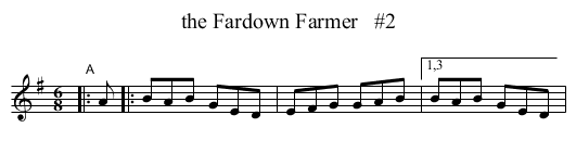 the Fardown Farmer   #2 - staff notation