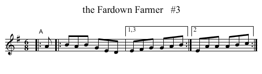 the Fardown Farmer   #3 - staff notation