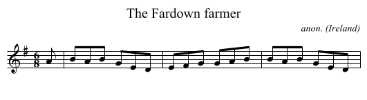 The Fardown farmer - staff notation