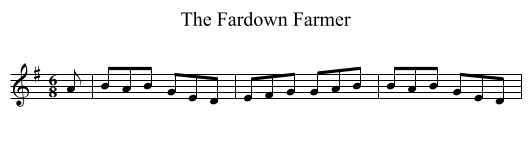 The Fardown Farmer - staff notation