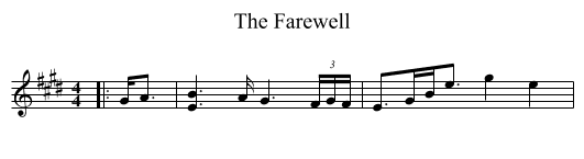 The Farewell - staff notation