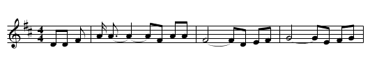 The Farmer's Boy - staff notation