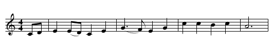 The Fatal Snowstorm - staff notation